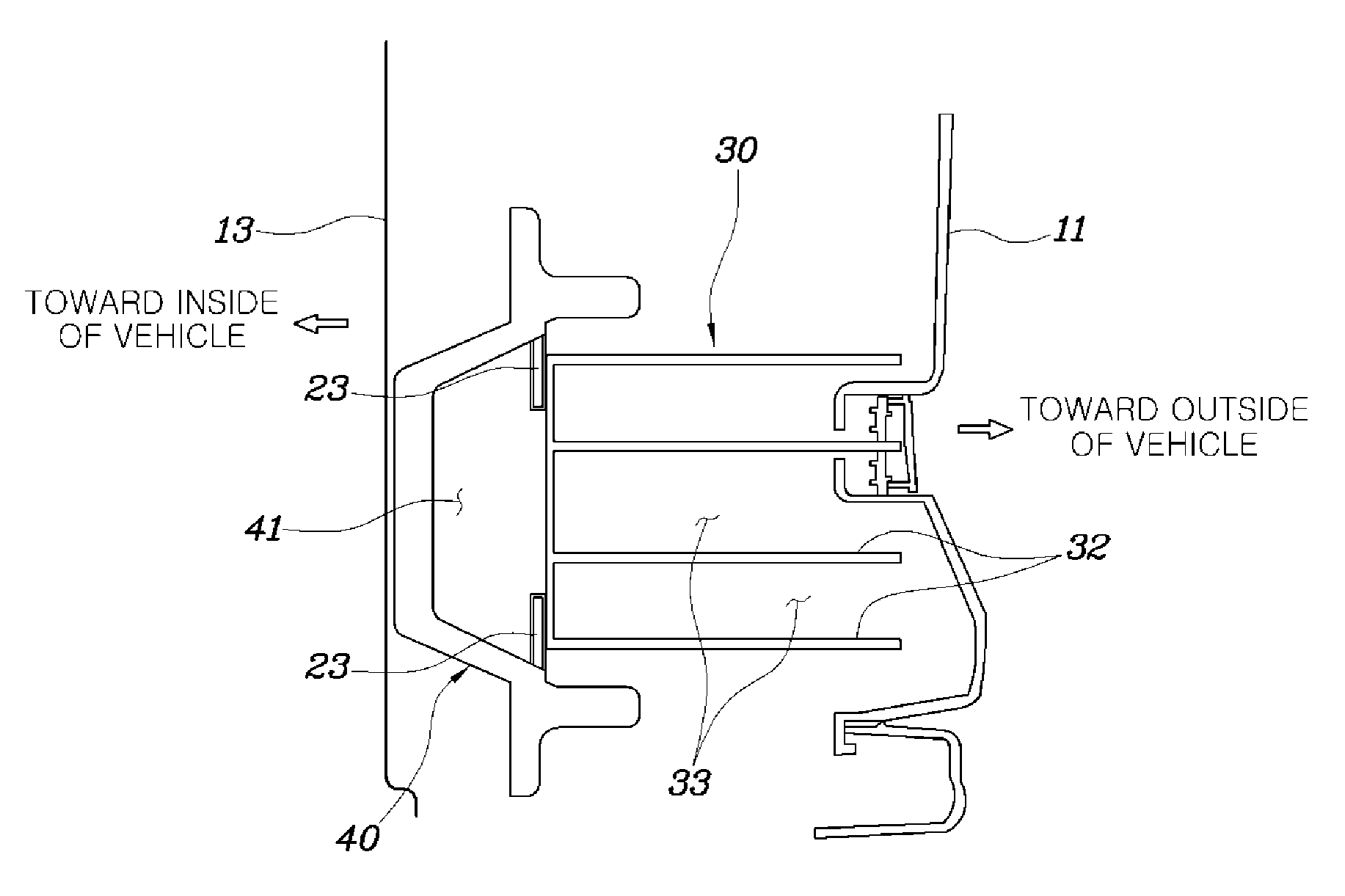 Bumper beam assembly for vehicle