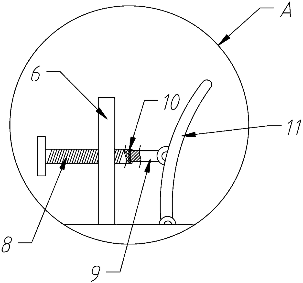 Neurosurgery sickbed auxiliary device