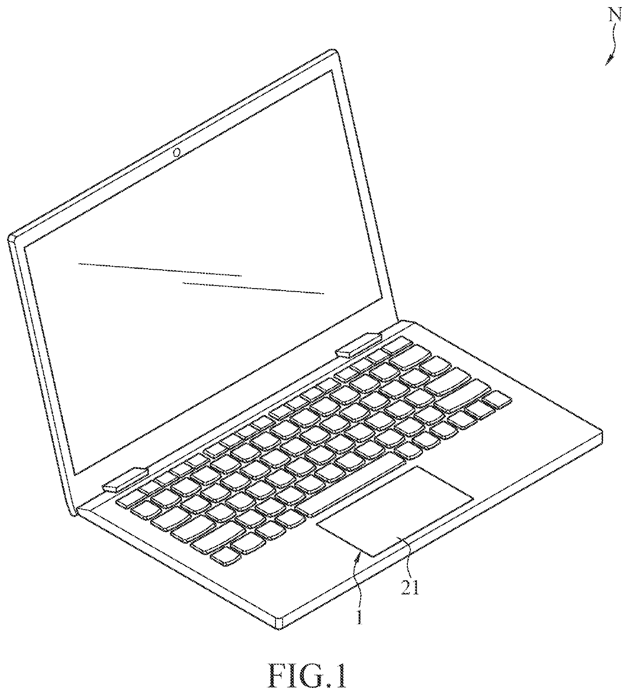 Touchpad device and manufacturing method thereof