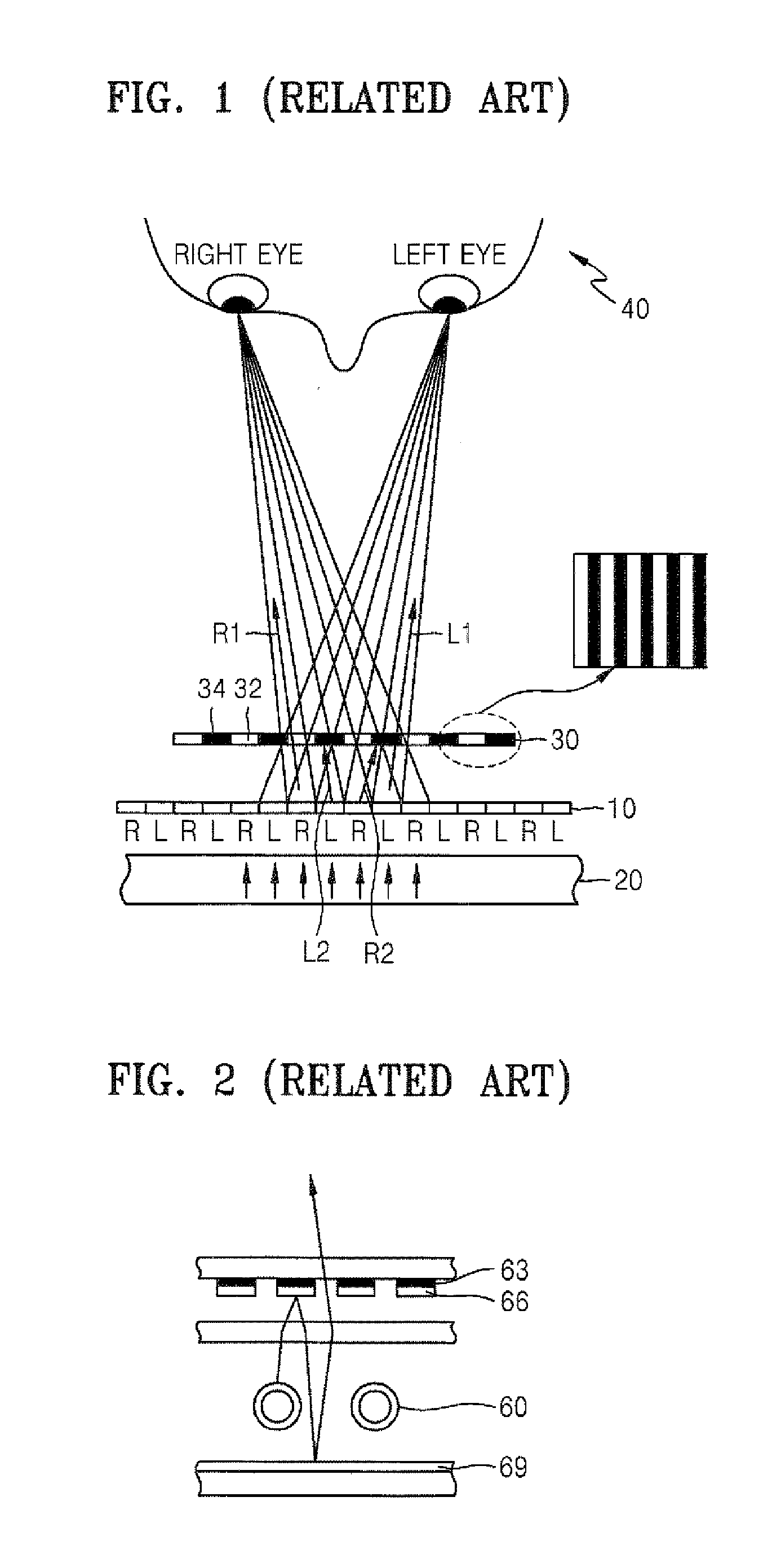 Highly efficient 2d/3d switchable display device