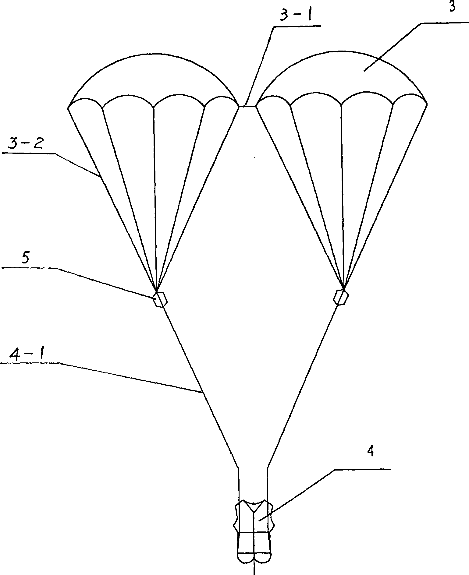 High building lifesaving parachute