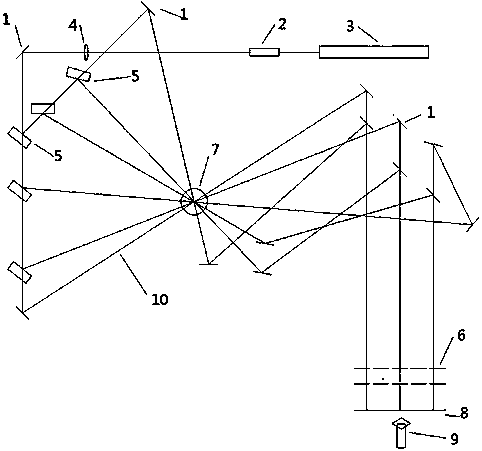 Four-dimensional measuring method of pulsating flame based on optical deflection tomography