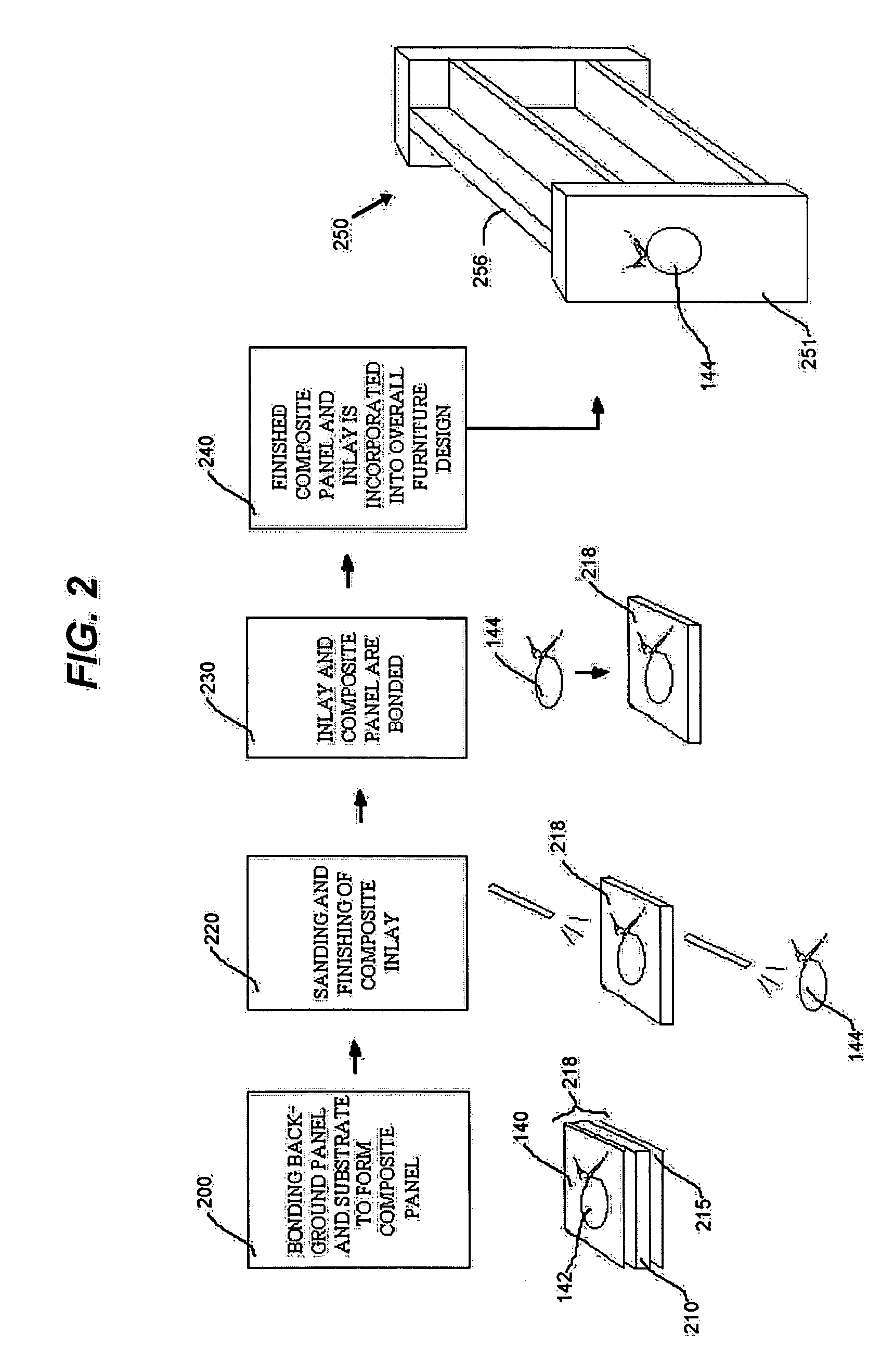 System for manufacturing an inlay panel using a laser