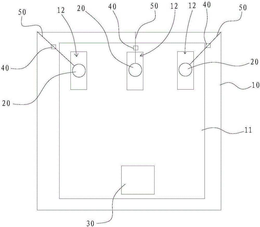 Test device and test method for detecting stress of cable terminal of ring main unit