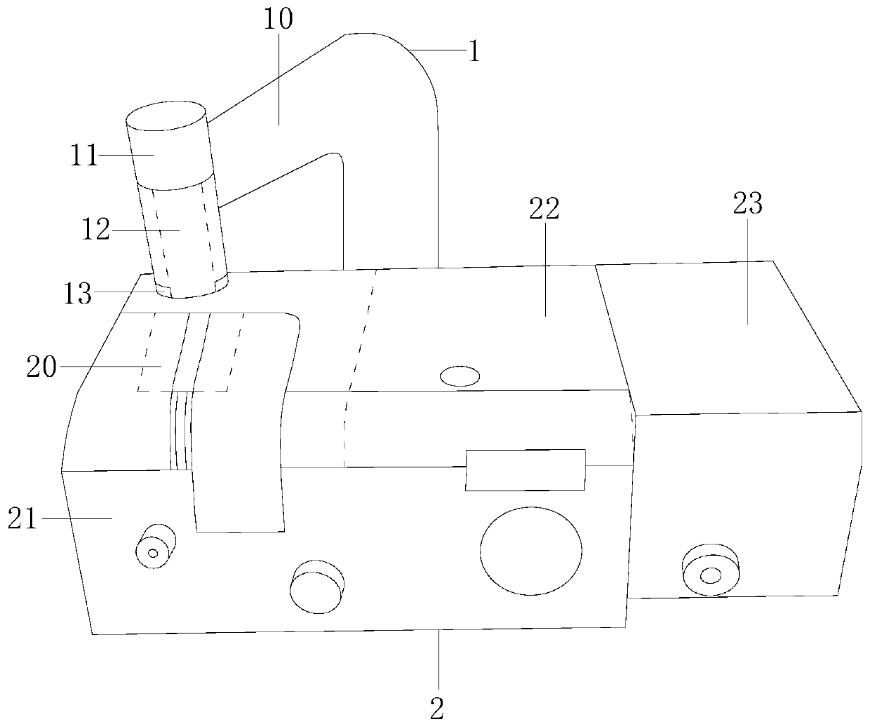 Mechanical treatment processing device for removing heads and skins of onions