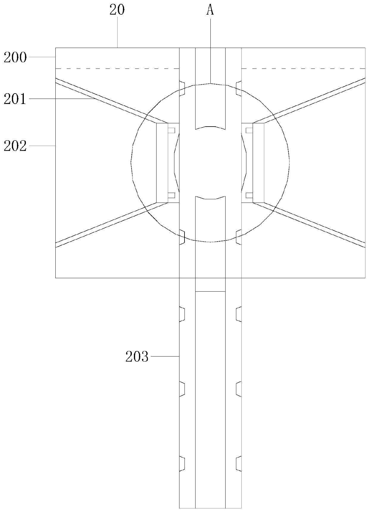 Mechanical treatment processing device for removing heads and skins of onions