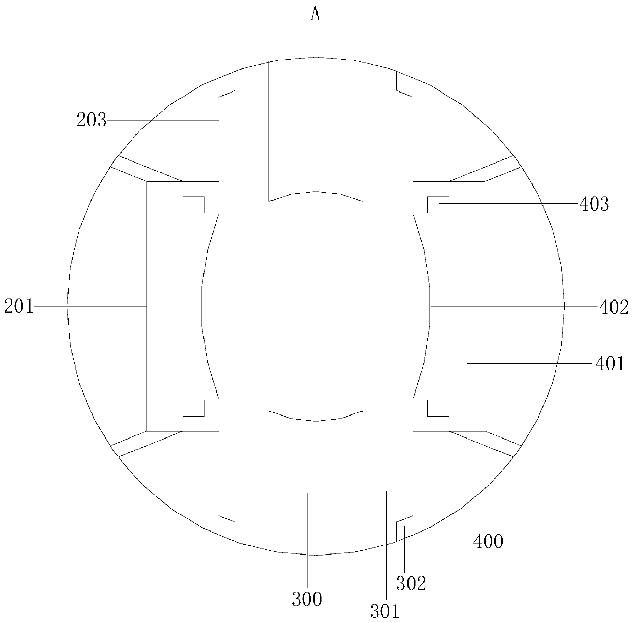 Mechanical treatment processing device for removing heads and skins of onions