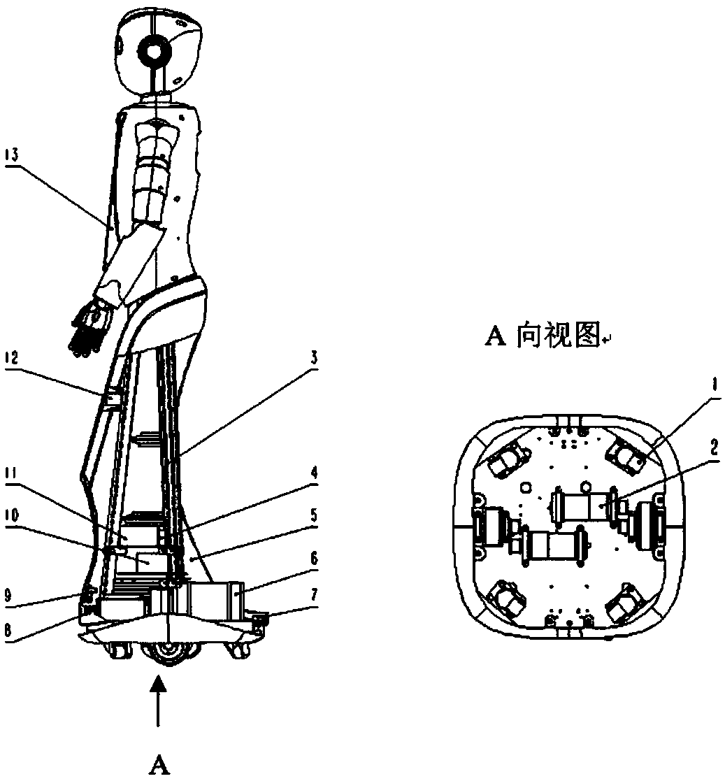 ROS-based service robot and voice interaction navigation method thereof