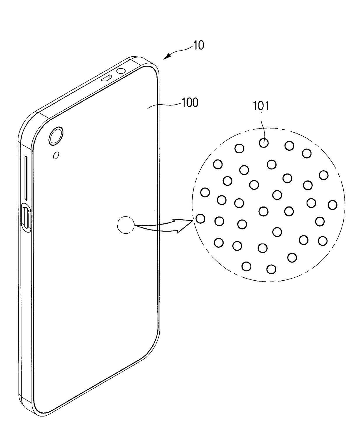 Metal frame for device being equipped with wireless charging transmitter or receiver