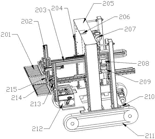 Automatic loading robot for packing boxes