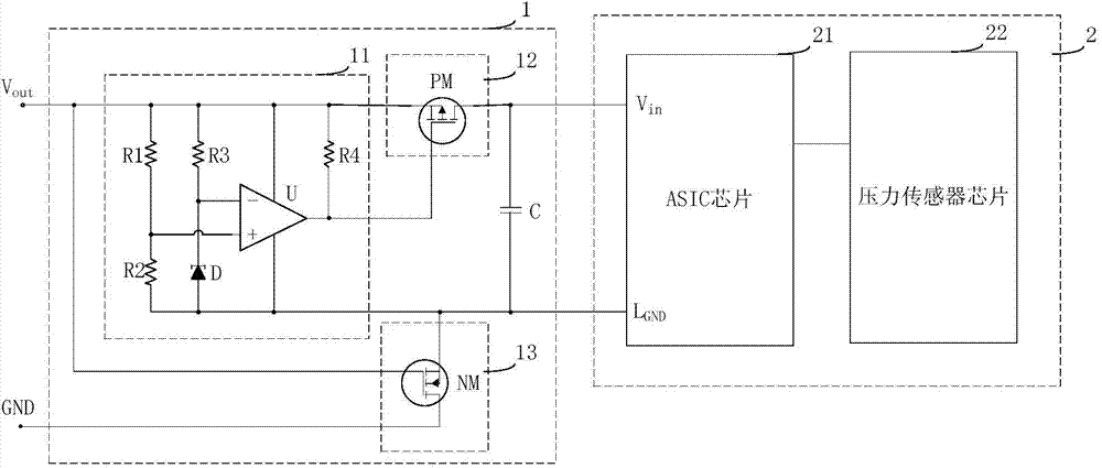 Automobile sensor protection circuit