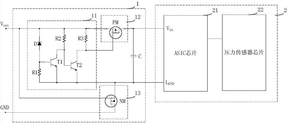 Automobile sensor protection circuit