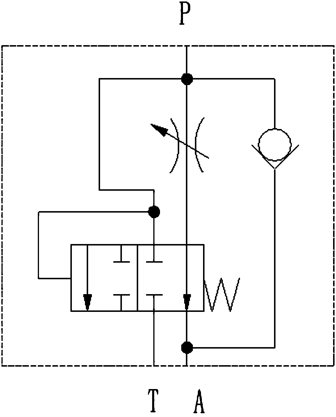 Inserting installation type one-way speed regulating valve