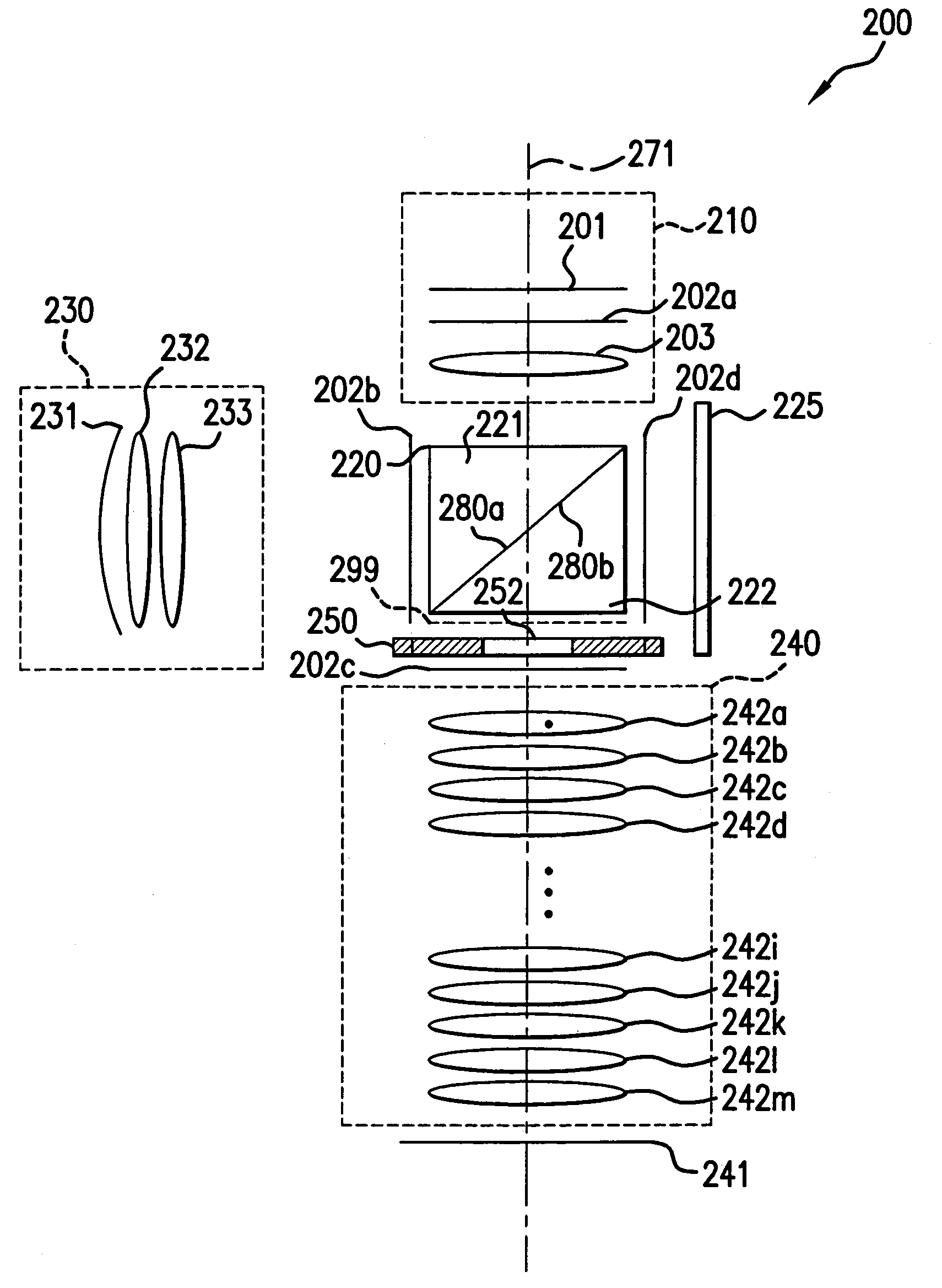 Beam-splitter optics design that maintains an unflipped (unmirrored) image for a catadioptric lithographic system