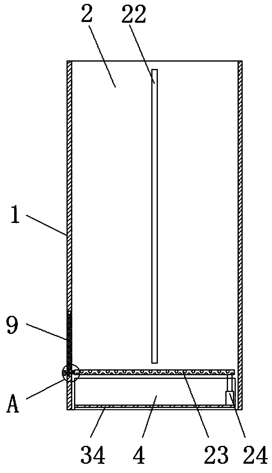 Waste storage device for medical examinations