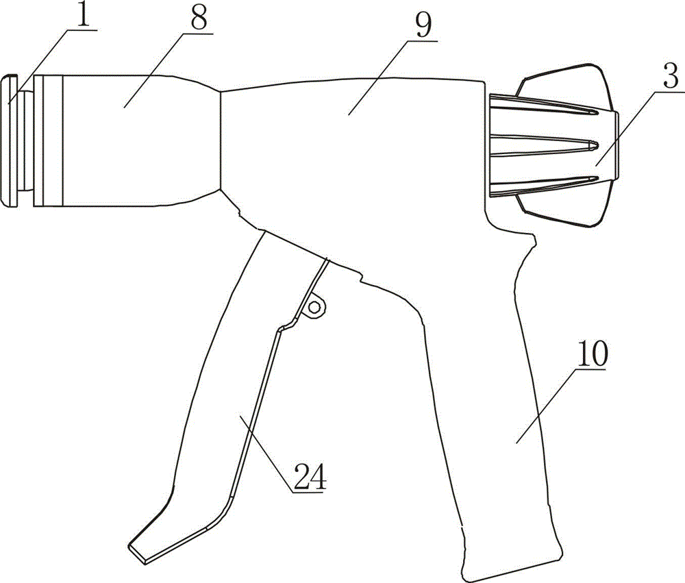 Disposable pistol type circumcision anastomat