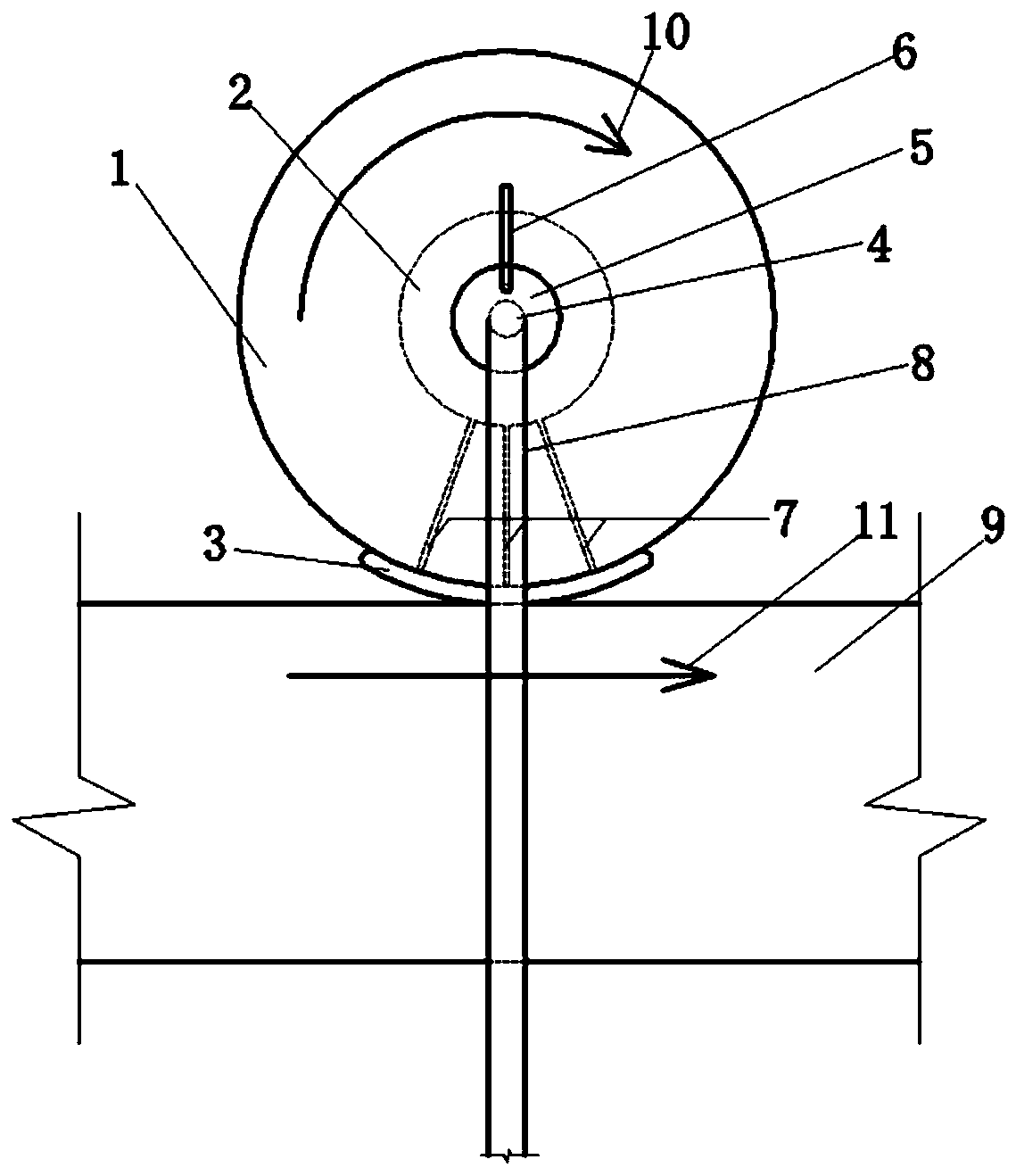 Cable datum plane line drawing device