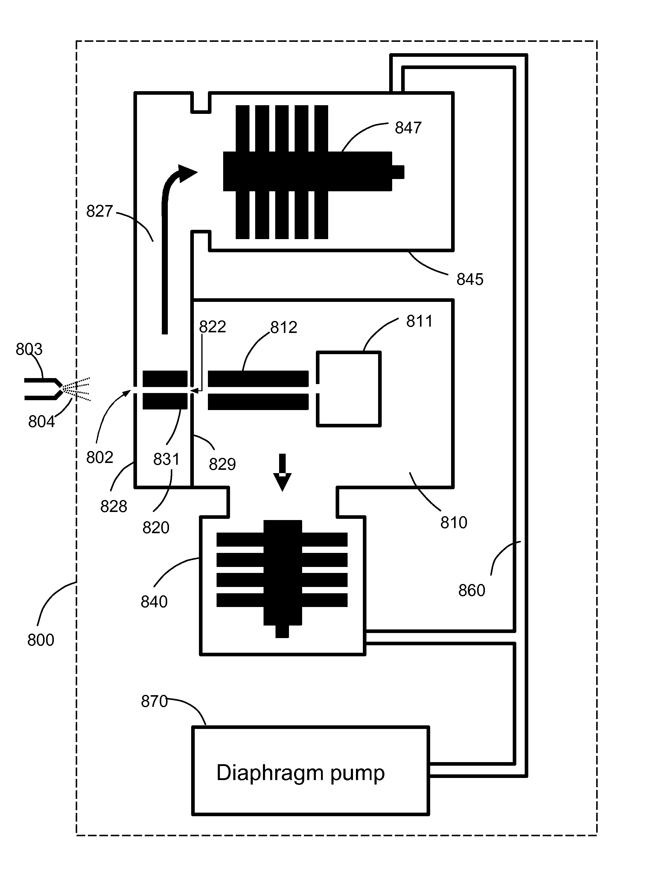 Miniature mass spectrometer system