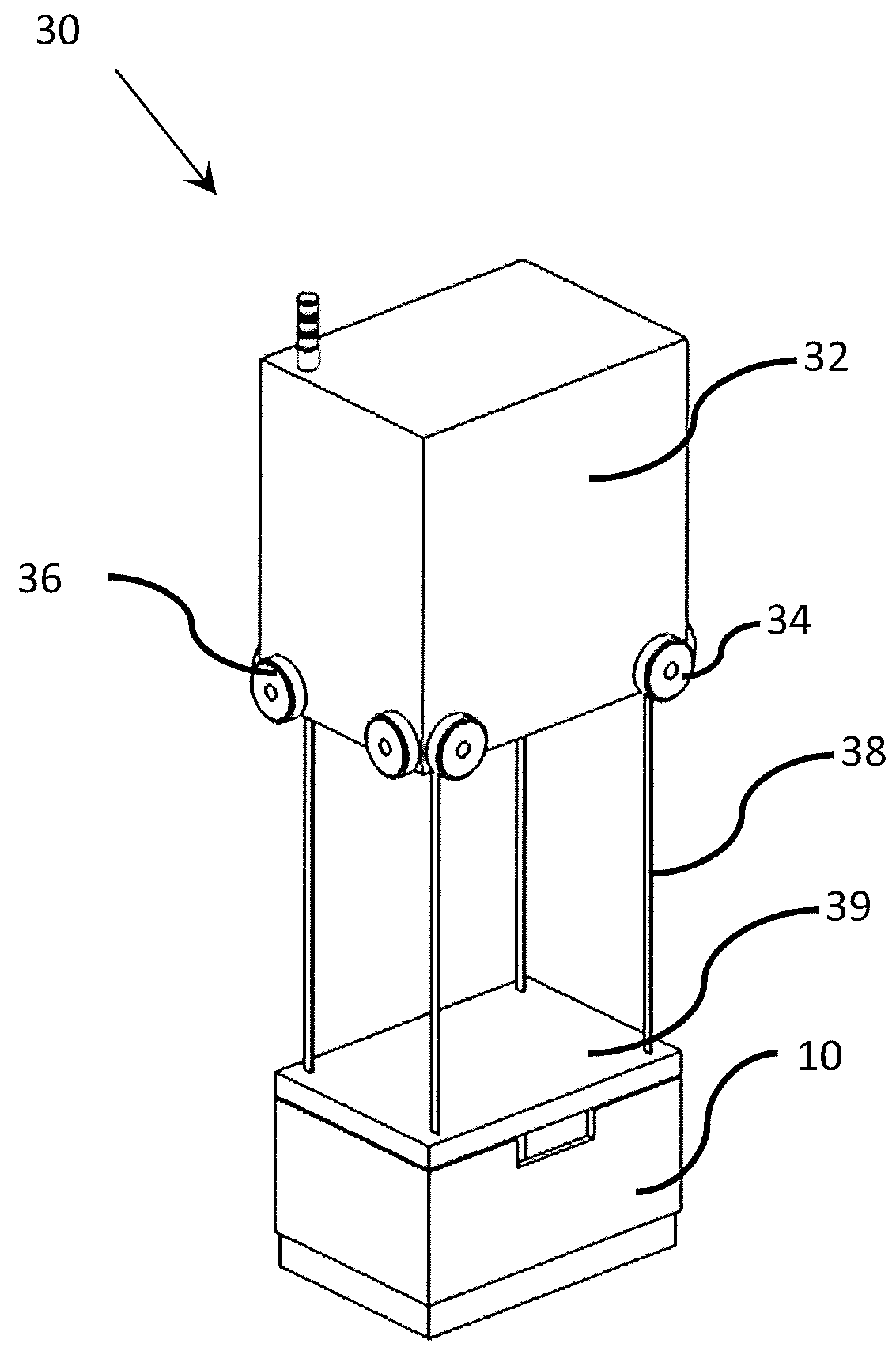 Object storage, handling, and retrieving system and method