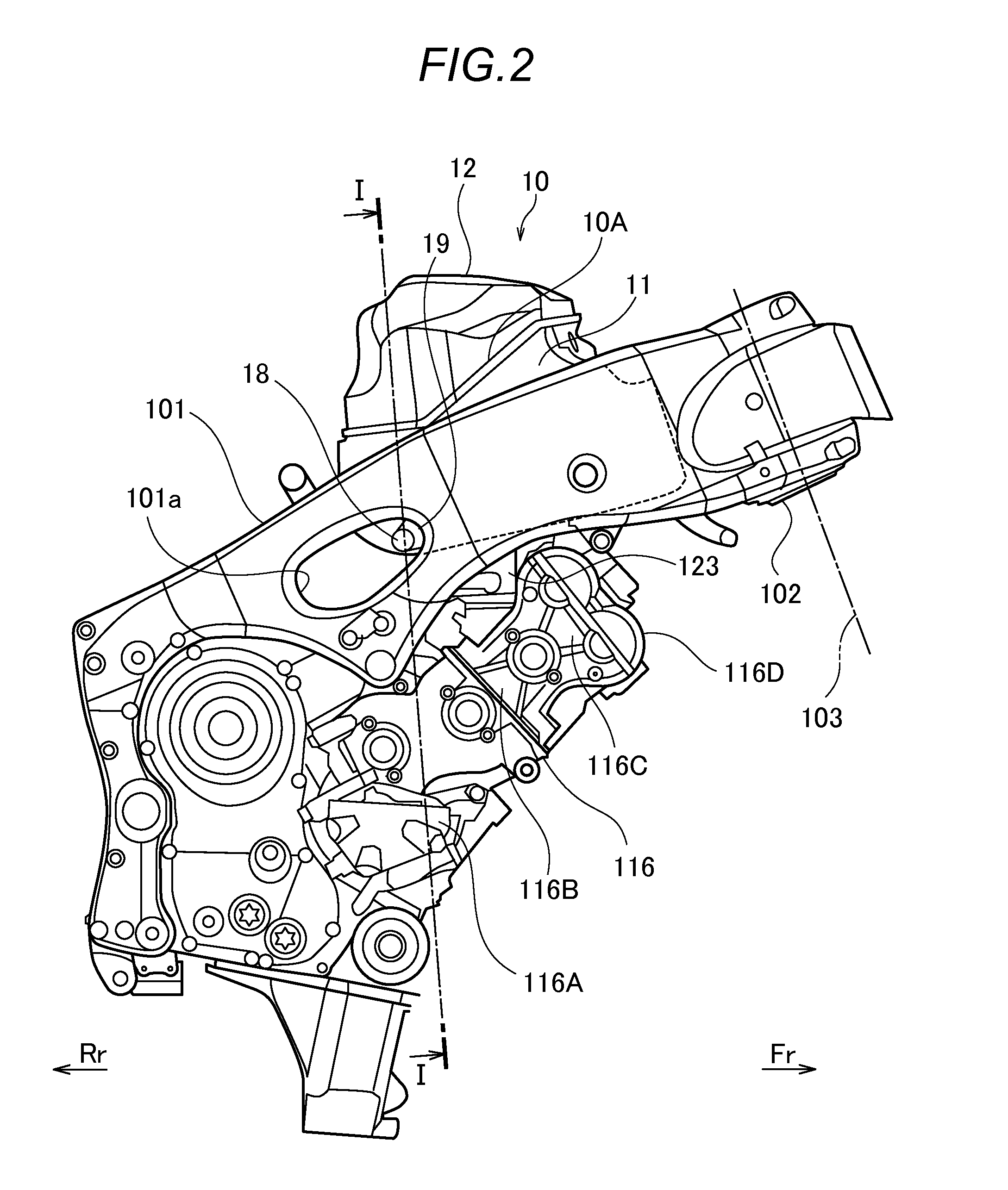 Air cleaner structure of motorcycle