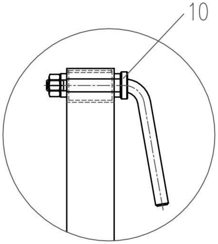 Shot blasting support for whole steel plate