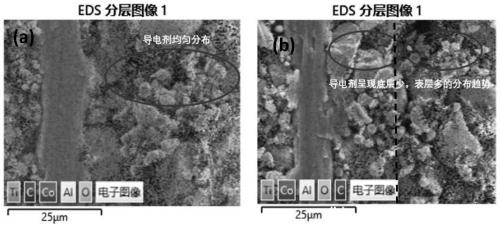 Pole piece with novel conductive agent distribution structure and lithium ion battery comprising pole piece