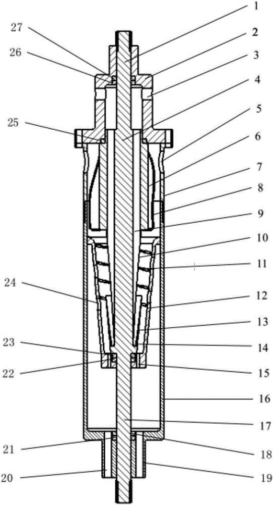 Downhole same-well injection-production gas-liquid separator