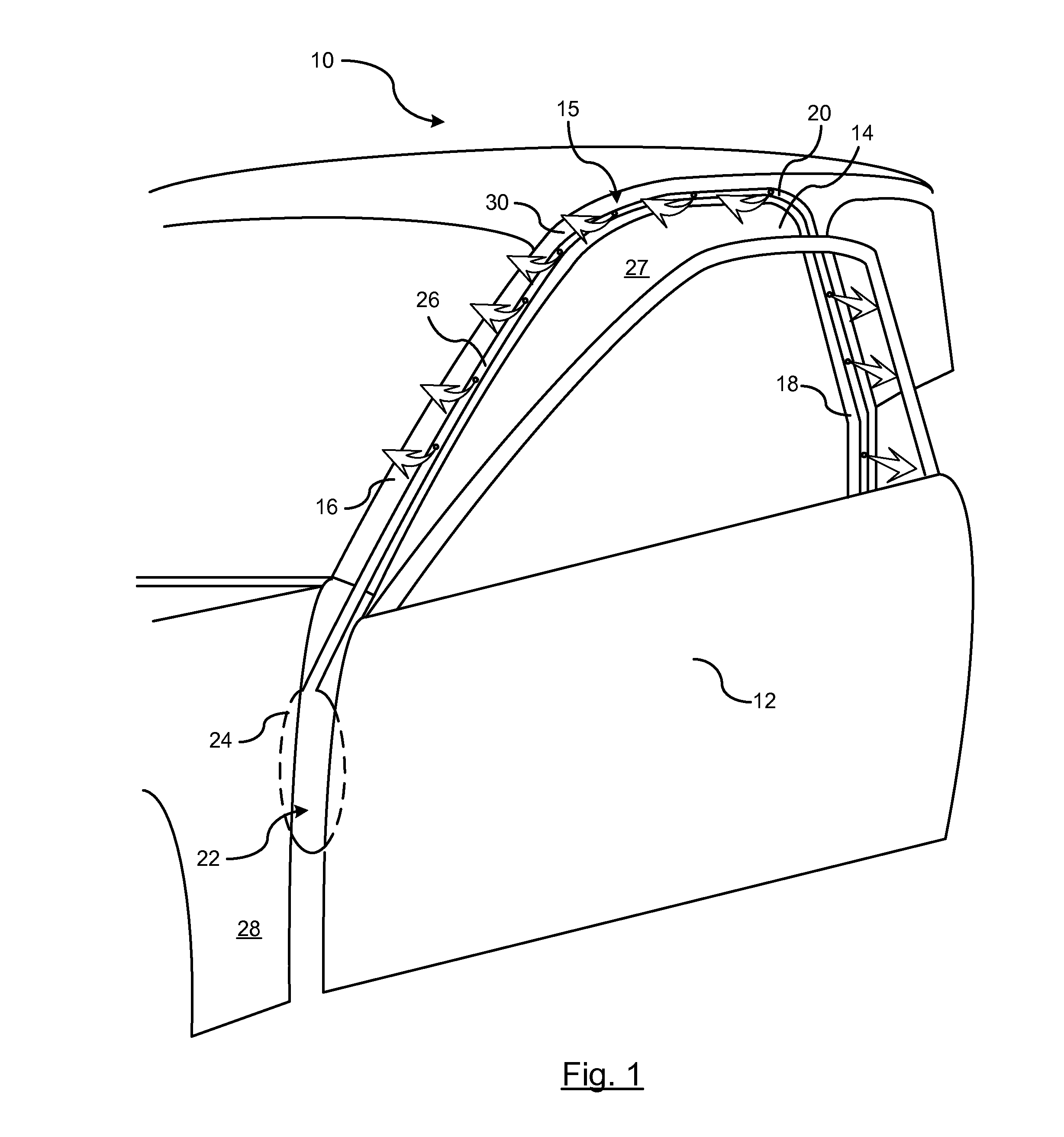 Air curtain using smart materials