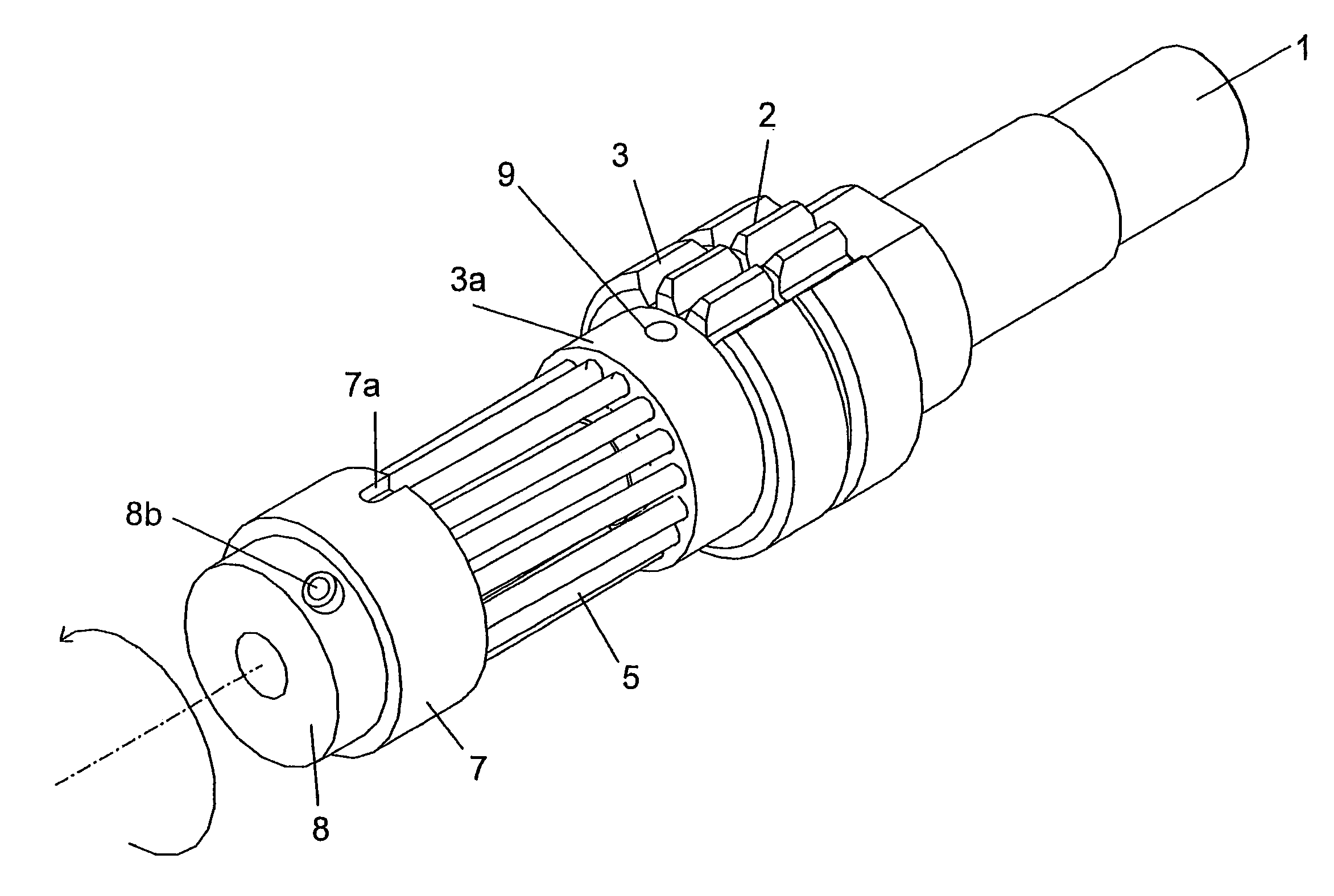 Anti-backlash device in a gear