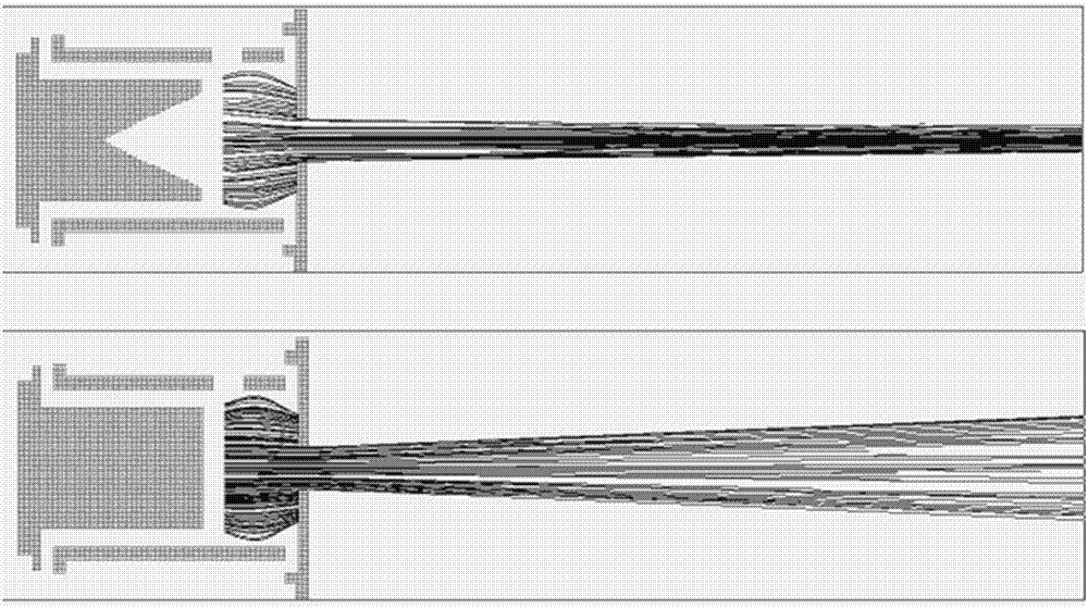 Electron bombardment source and mass spectrometer