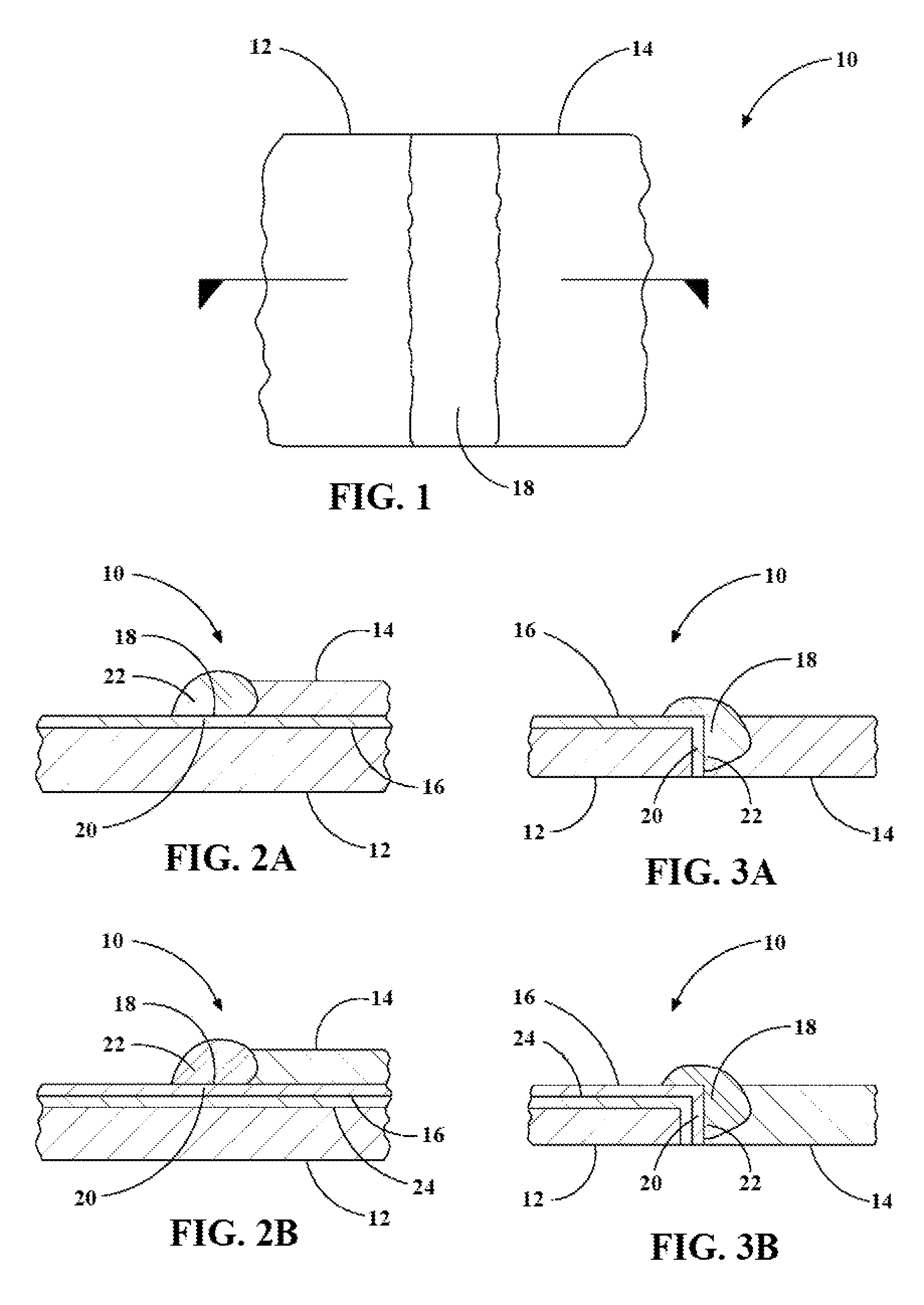 Structure and method of bonding copper and aluminum