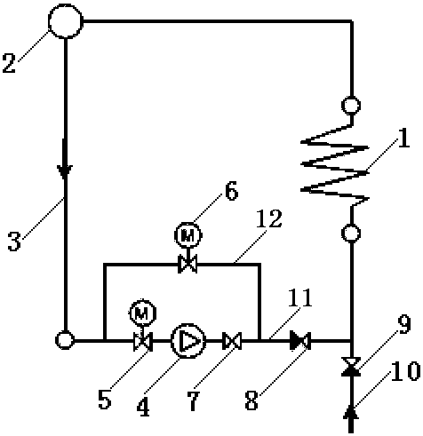 Economizer hot water recirculation system applicable for subcritical steam drum boiler generator set, and working method thereof