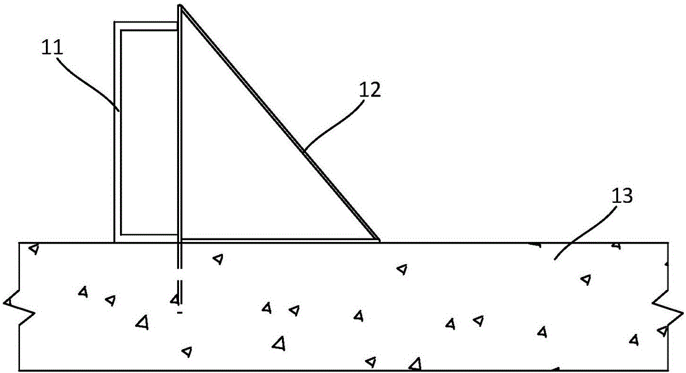 Reinforcing tool and method for templates in cast-in-situ ground surface layer