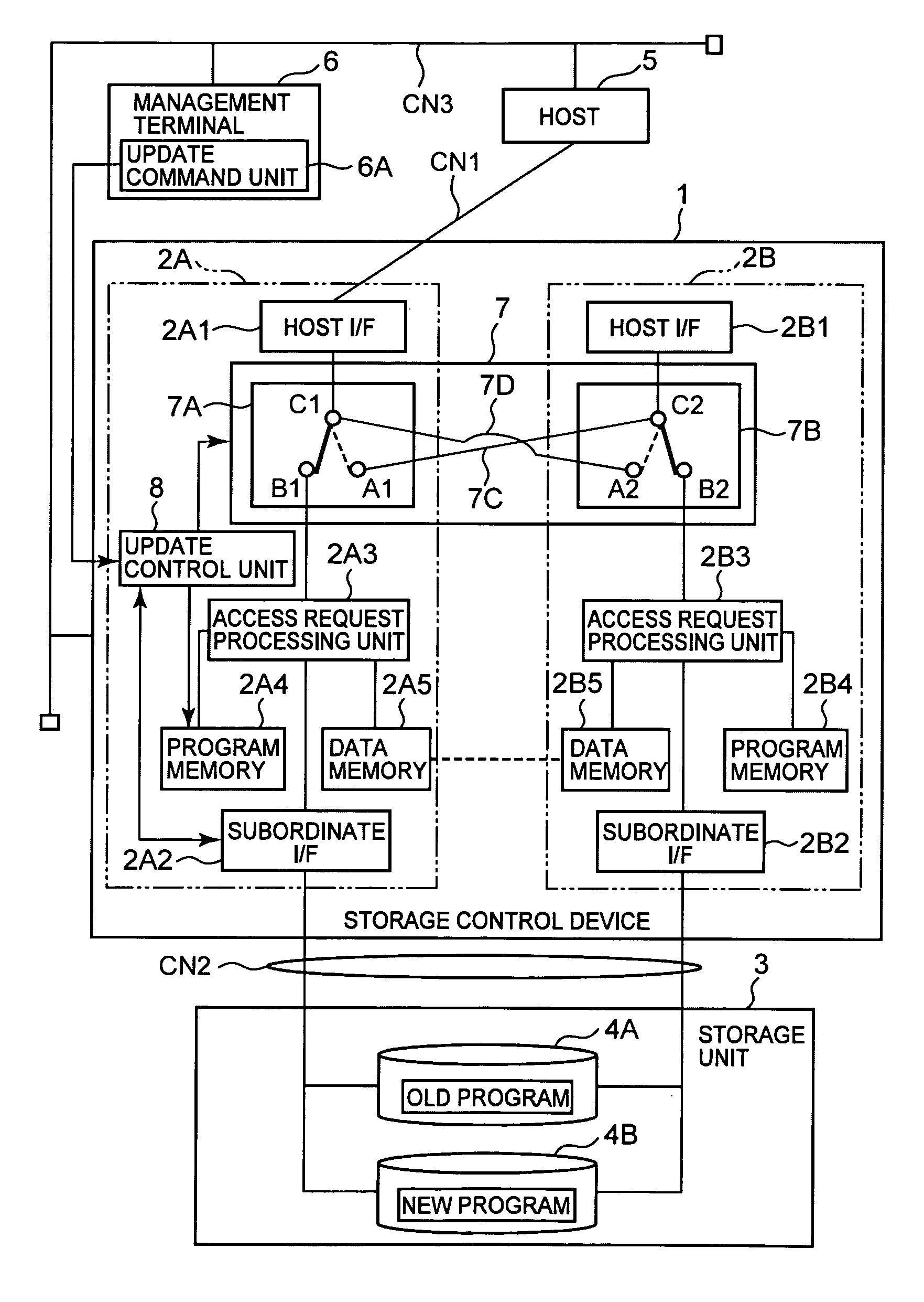 Storage control device and storage system