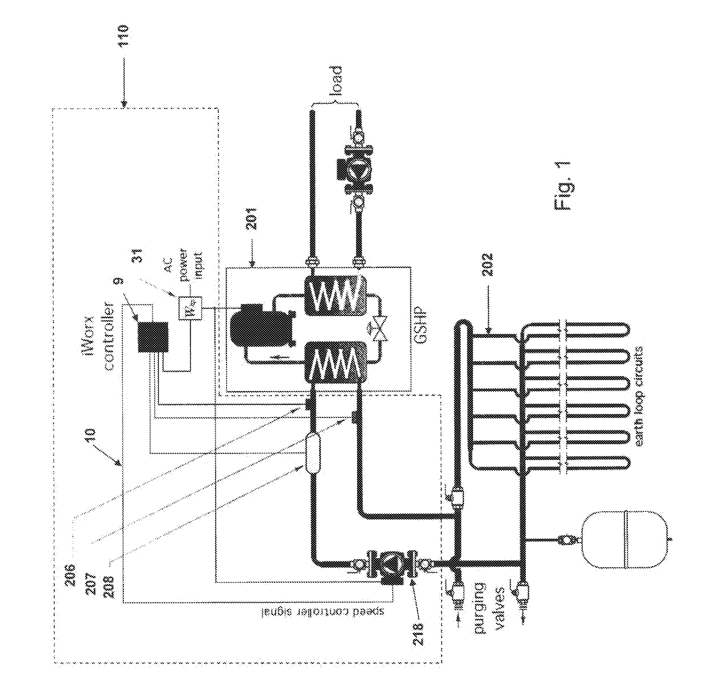 Optimizing the efficiency and energy usage of a geothermal multiple heat pump system