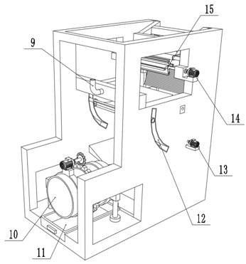 Efficient screening device for rice processing and using method of device