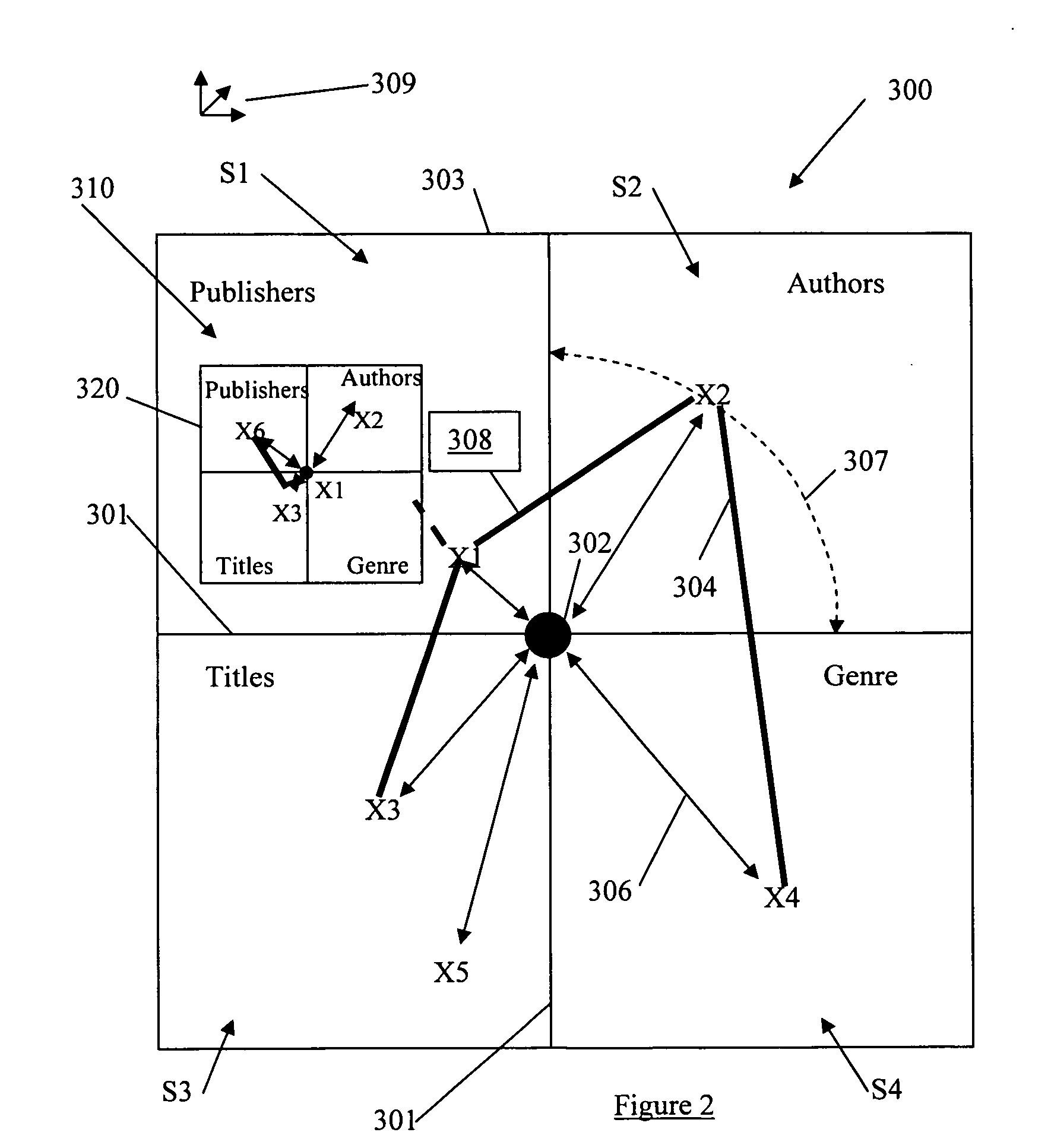 Entity networking system using displayed information for exploring connectedness of selected entities