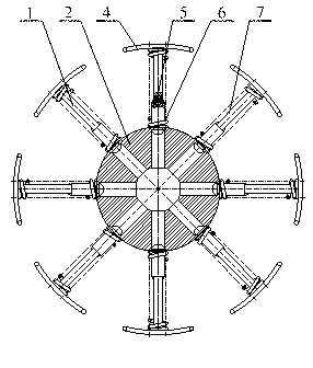 Mechanical automobile tire burst support device