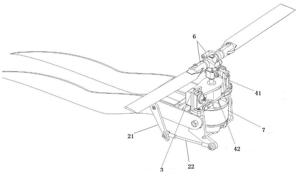 A distance changing system and an unmanned aerial vehicle