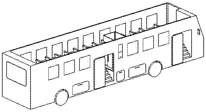 Special toilet for passengers in carriage of long distance coach