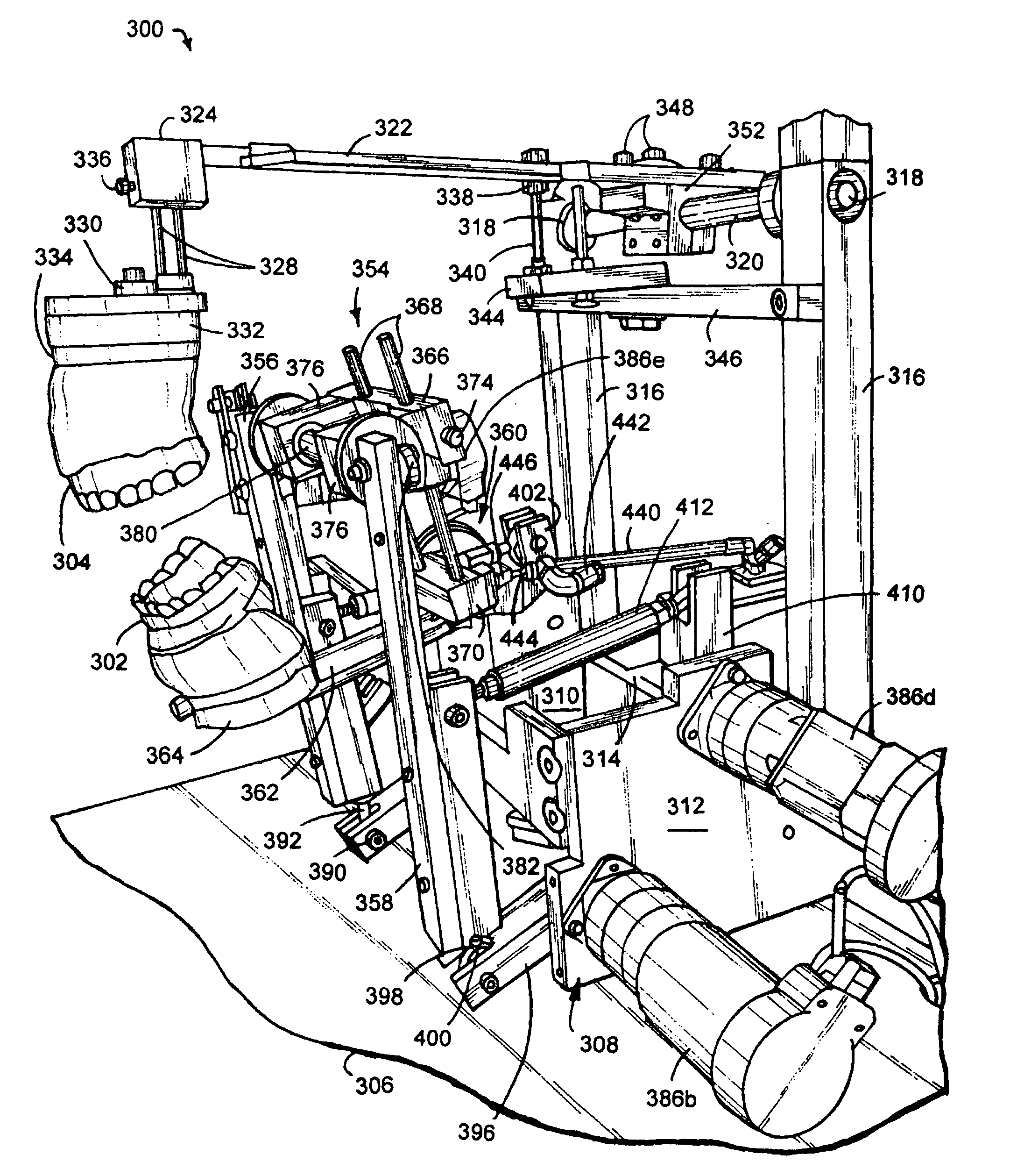 Apparatus and method for replicating mandibular movement