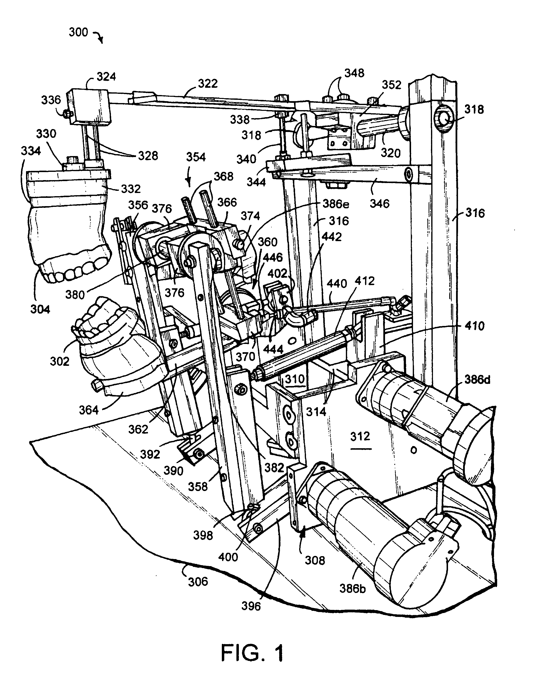 Apparatus and method for replicating mandibular movement