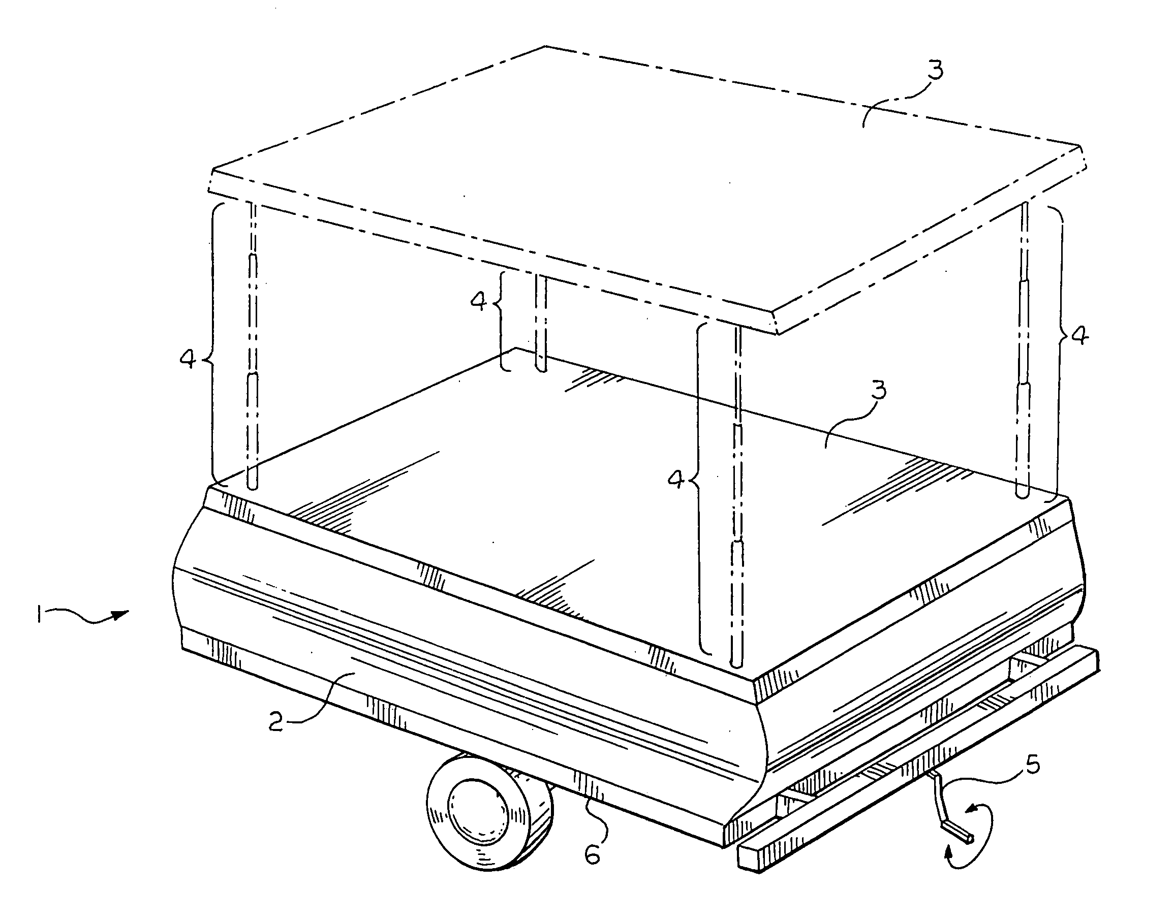 Extendable and retractable support system