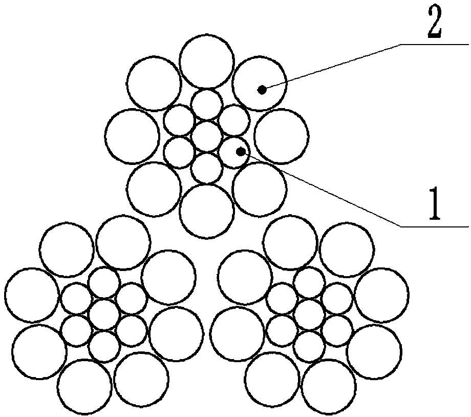 Wire rope composite fiber core and production method and application thereof