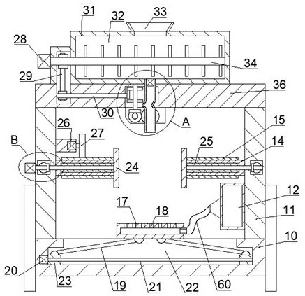 A kind of auto parts spraying air drying equipment