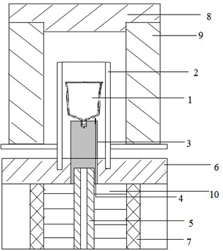 Method for growing cerium-doped alumina-yttrium aluminum garnet eutectic fluorescent material