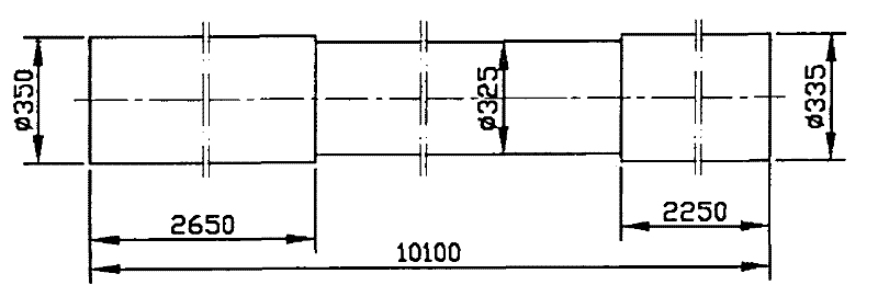 Method for forging large steel shaft forging