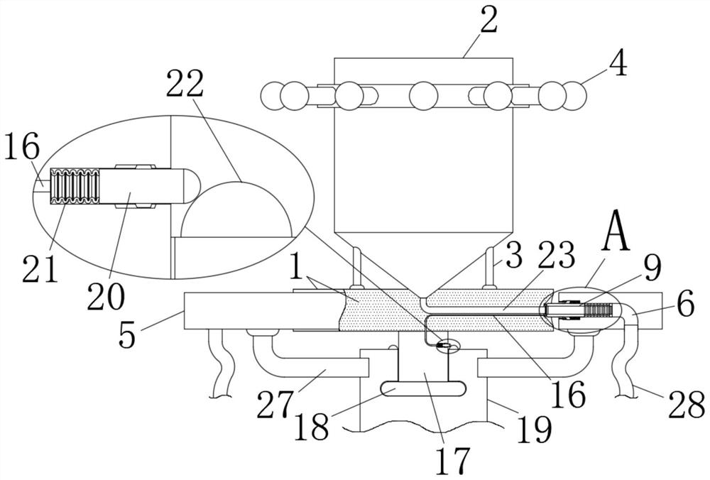 Environment-friendly chemical reaction waste liquid classification, sealing, collection and treatment device