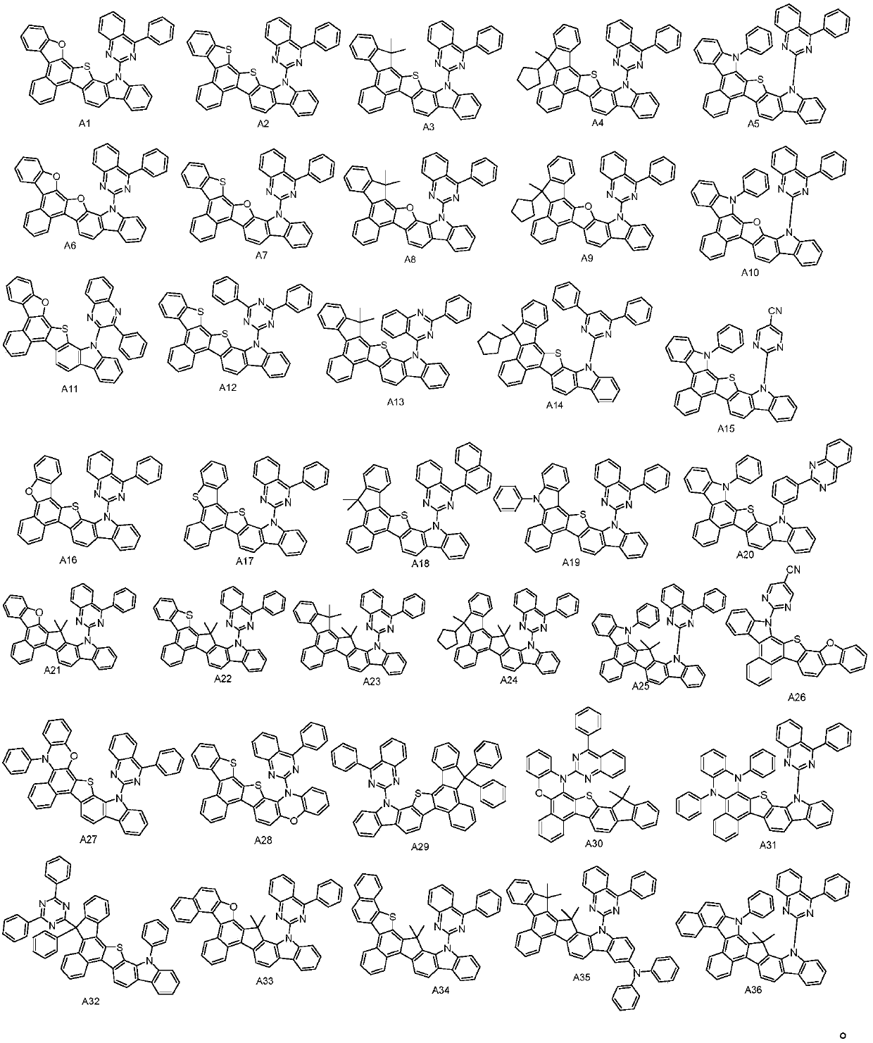 Naphtho-five-membered ring-benzofused heterocyclic organic compounds and application thereof