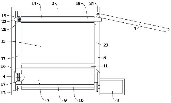 Medicine conveying mechanism for lifting ward